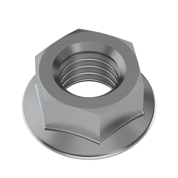 14M7296: Hexagonal Flange Nut, M10