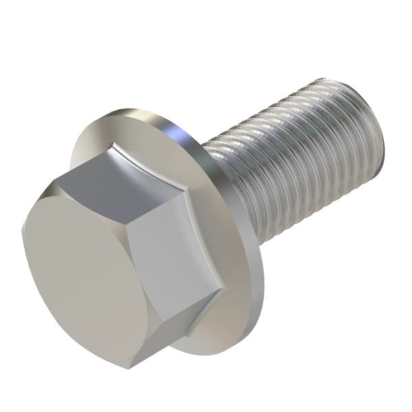 19M7788: Hexagonal Head Flanged Screw, M12 X 25