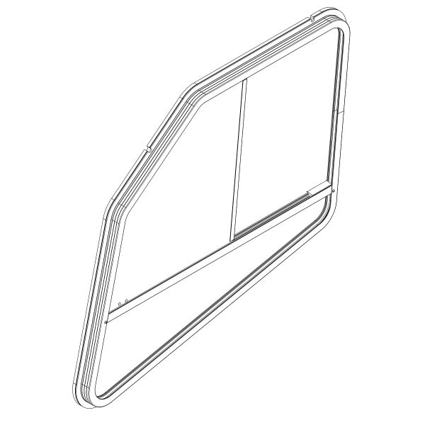 AT455634: Sliding Front Glass Windowpane