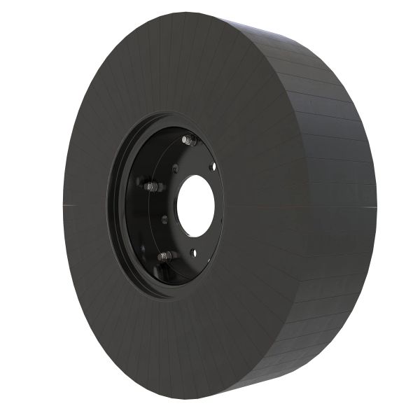 AW30747: Laminated Tire and Wheel Assembly, 21 X 5.25 X 9