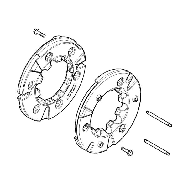 BL16249: Rear Wheel Weight Kit with Guide Pin, 100 kg