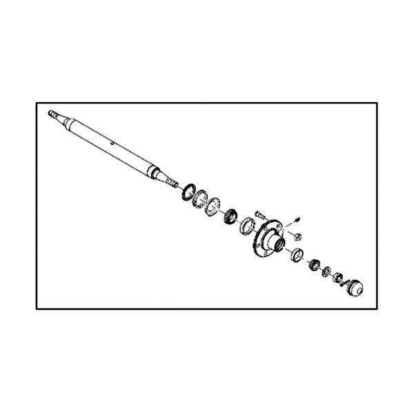 BW14522: Dual Wing Wheel Spindle and Hub Attachment