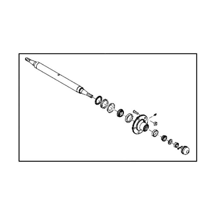 BW14522: Dual Wing Wheel Spindle and Hub Attachment