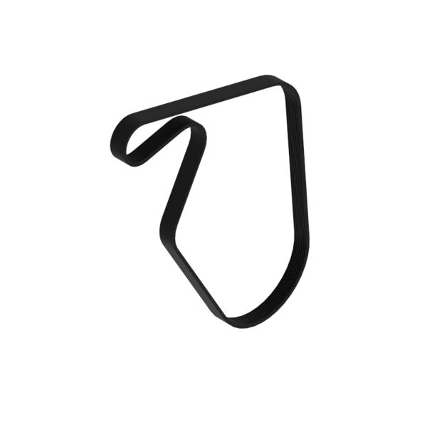 DZ119522: Engine Fan Drive V-Belt, Effective Length 1630 mm (64.2 inch)