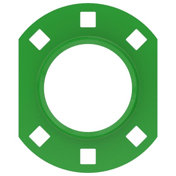 E81542: 6-Hole Flanged Bearing Housing