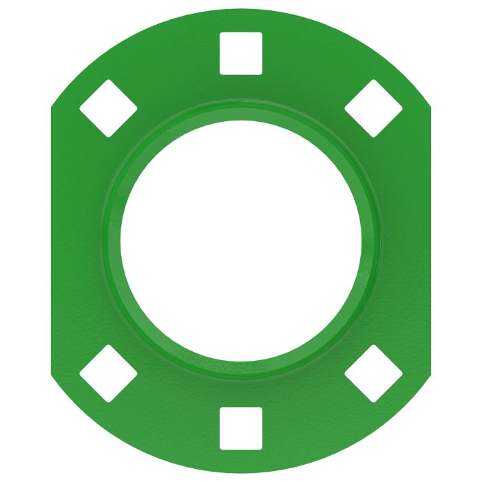 E81542: 6-Hole Flanged Bearing Housing