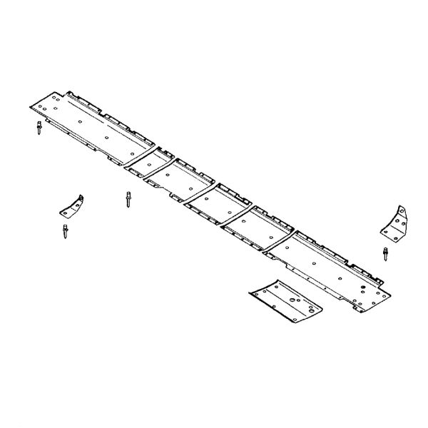 H150105: Poly Skid Shoe Replacement Panel, 16.75 Inch Width X 52.5 Inch Length
