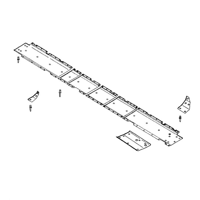 H150105: Poly Skid Shoe Replacement Panel, 16.75 Inch Width X 52.5 Inch Length