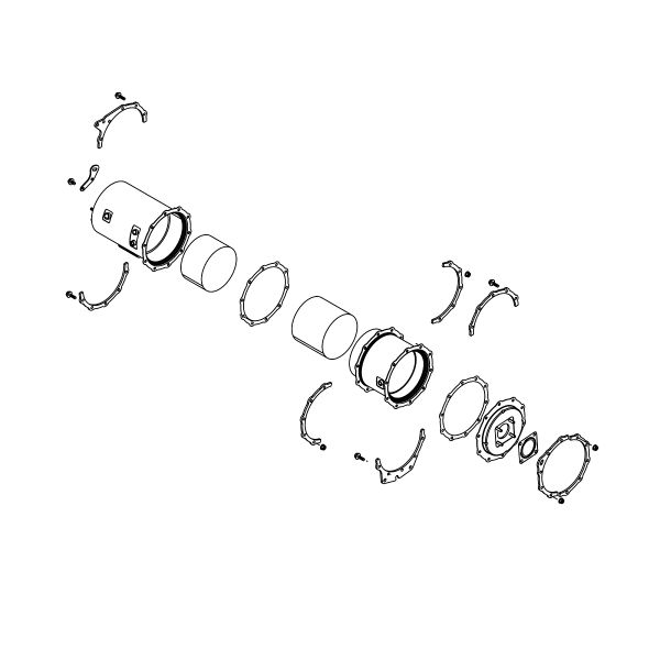 MIA884141: Diesel Particulate Filter Assembly