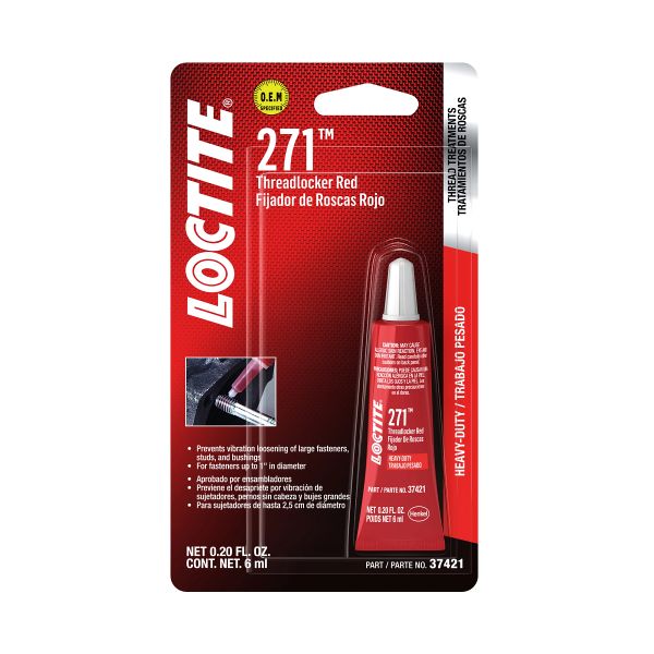 PM37421: LOCTITEВ® Threadlocker 271в„ў, Tube 6 ml (0.20 Oz)