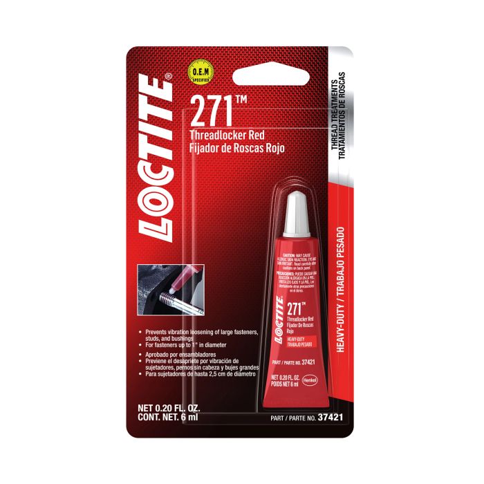 PM37421: LOCTITEВ® Threadlocker 271в„ў, Tube 6 ml (0.20 Oz)