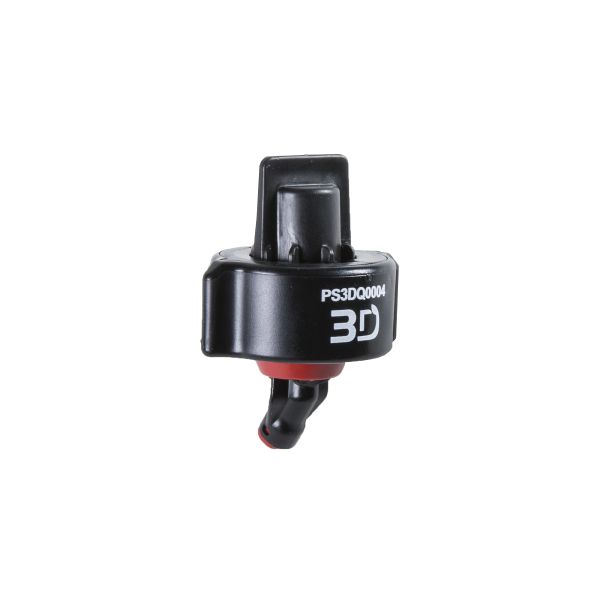 PS3DQ0004: 3D 100 Degree Spray Angle Nozzle, 0.4 GPM, 1.6 LPM, Tip Size 04