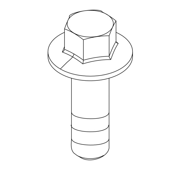 R542509: Flanged Cap Screw, M8 X 25