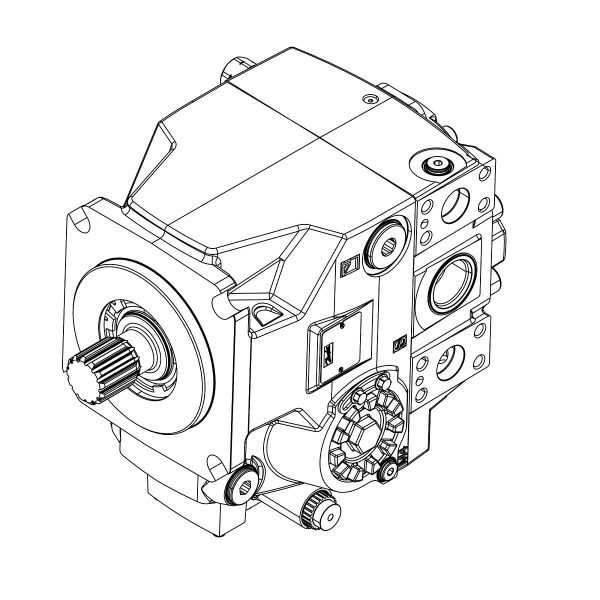 RE586104: Steering Hydraulic Axial Piston Pump, 130 cc/rev